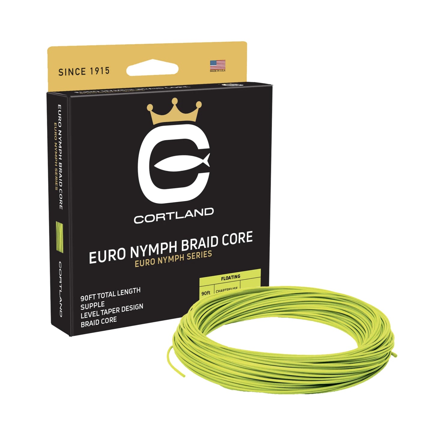 Euro Nymph Fly Line - Braid Core