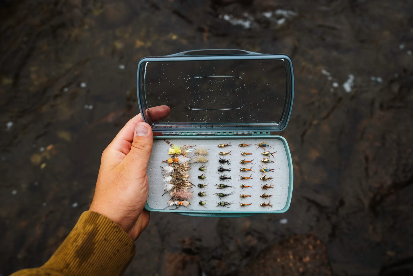 Tacky Pescador Fly Box - Medium - Clear - Dynamic Foam