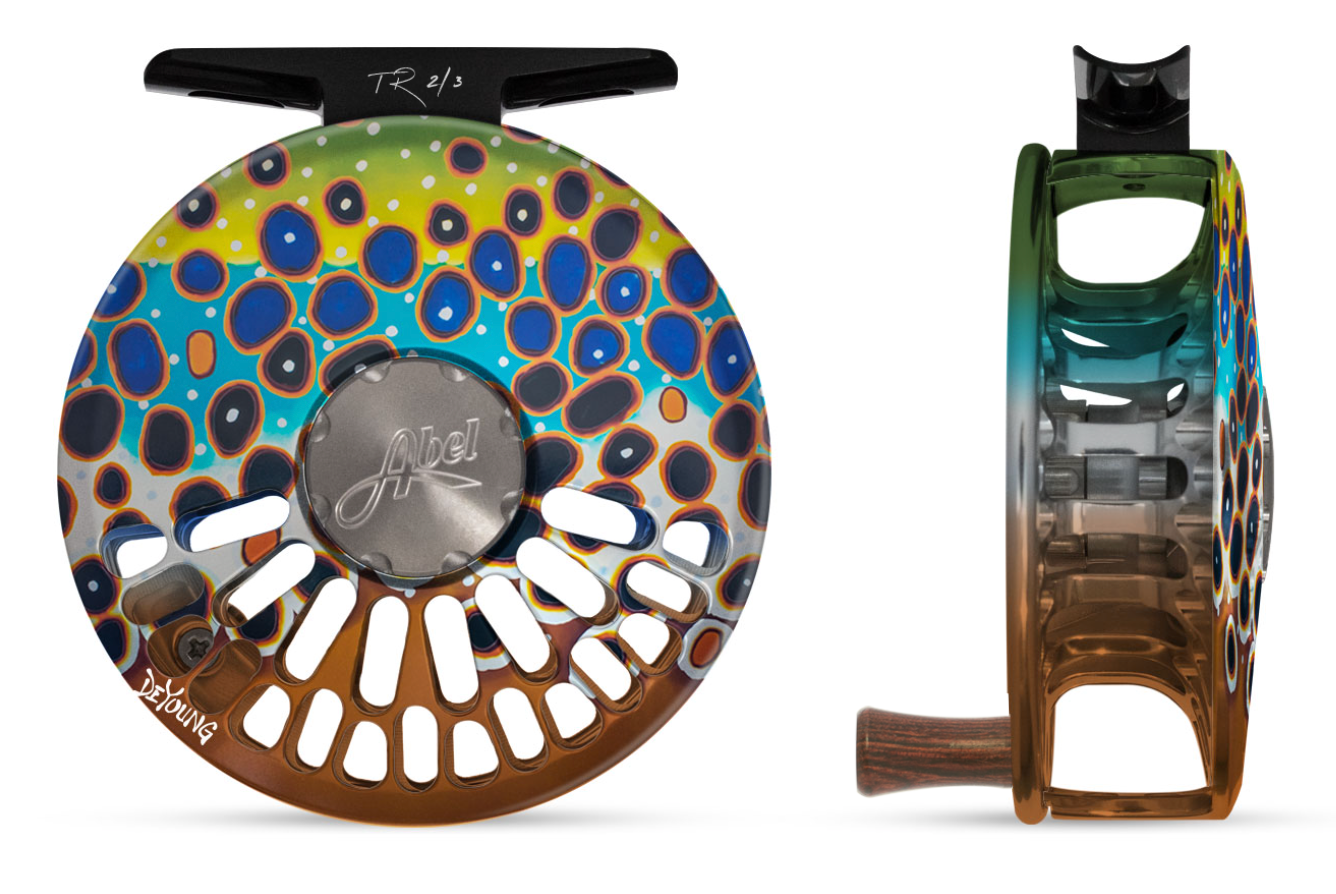 TR Ported 2/3 Fly Reel - DeYoung Brown Trout