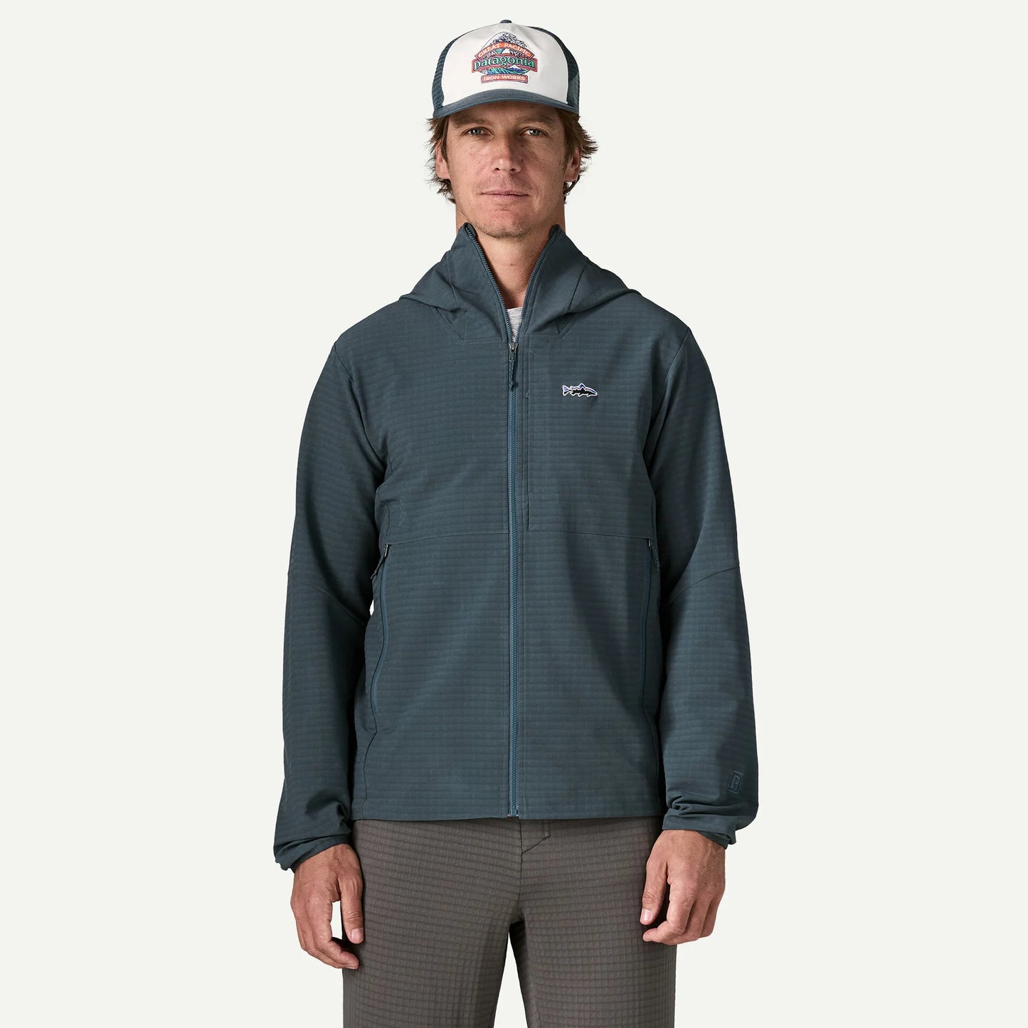 M's R1 Techface Trout Hoody
