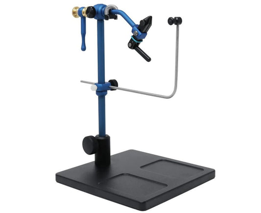 Traveler Rotary Vise w/ Pedestal Base - Blue
