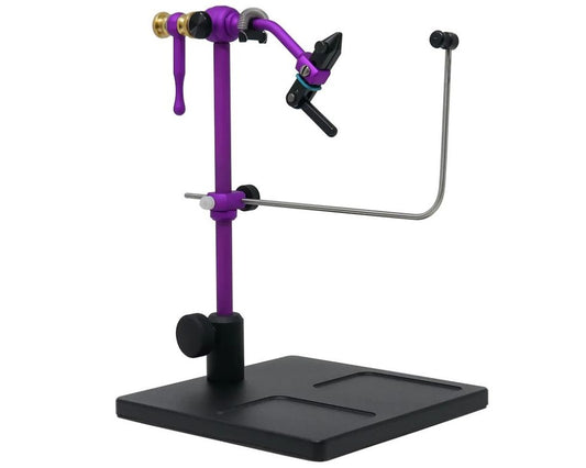 Traveler Rotary Vise w/ Pedestal Base - Purple