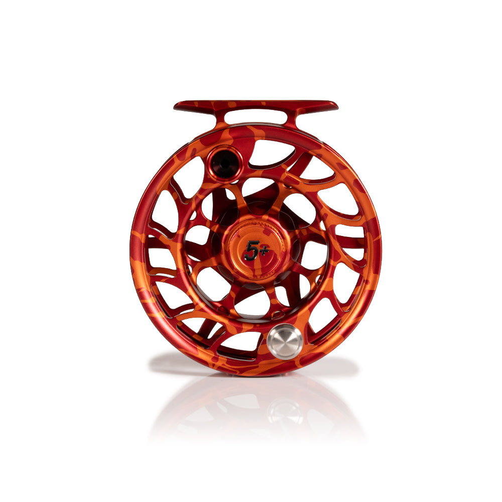 Iconic Fly Reel - Magma Red/Orange Splatter