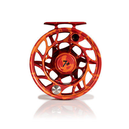 Iconic Fly Reel - Magma Red/Orange Splatter