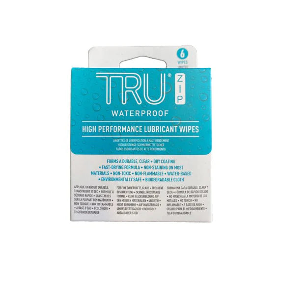 TruZip Lubricant Wipes - 6 Pack